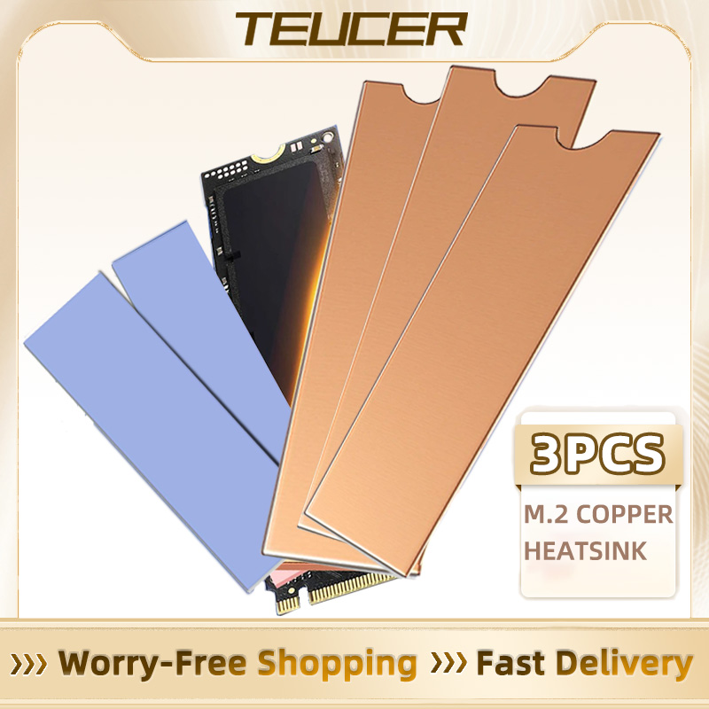 Laptop Accessories Cooling Pad - TEUCER M.2 Copper Heatsink NVMe 2280