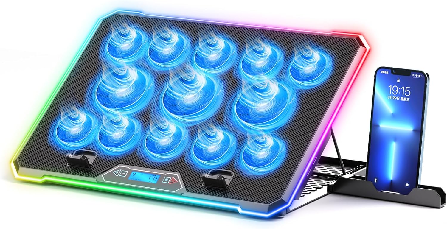 Laptop Accessories Cooling Pad - RGB Laptop Cooling Pad Gaming Laptop
