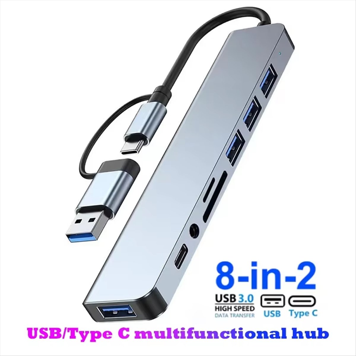 Friendly!8 in 2 USB +Type C HU - مراجعة Laptop Accessories Hub وسعره