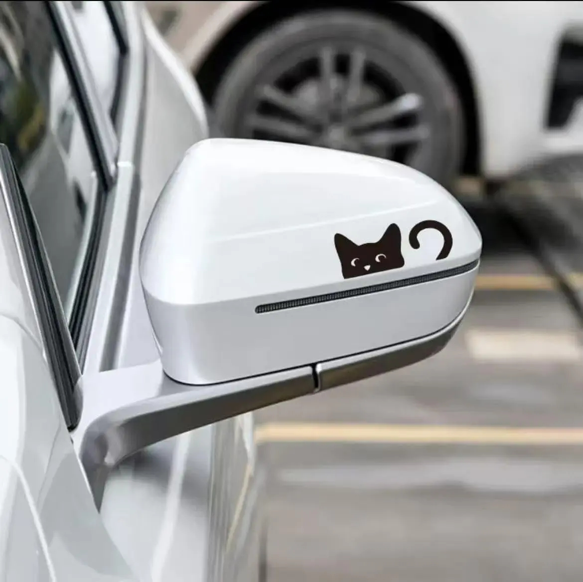 Cute Black Cat Peeker Vinyl De - مراجعة Laptop Accessories Design وسعره