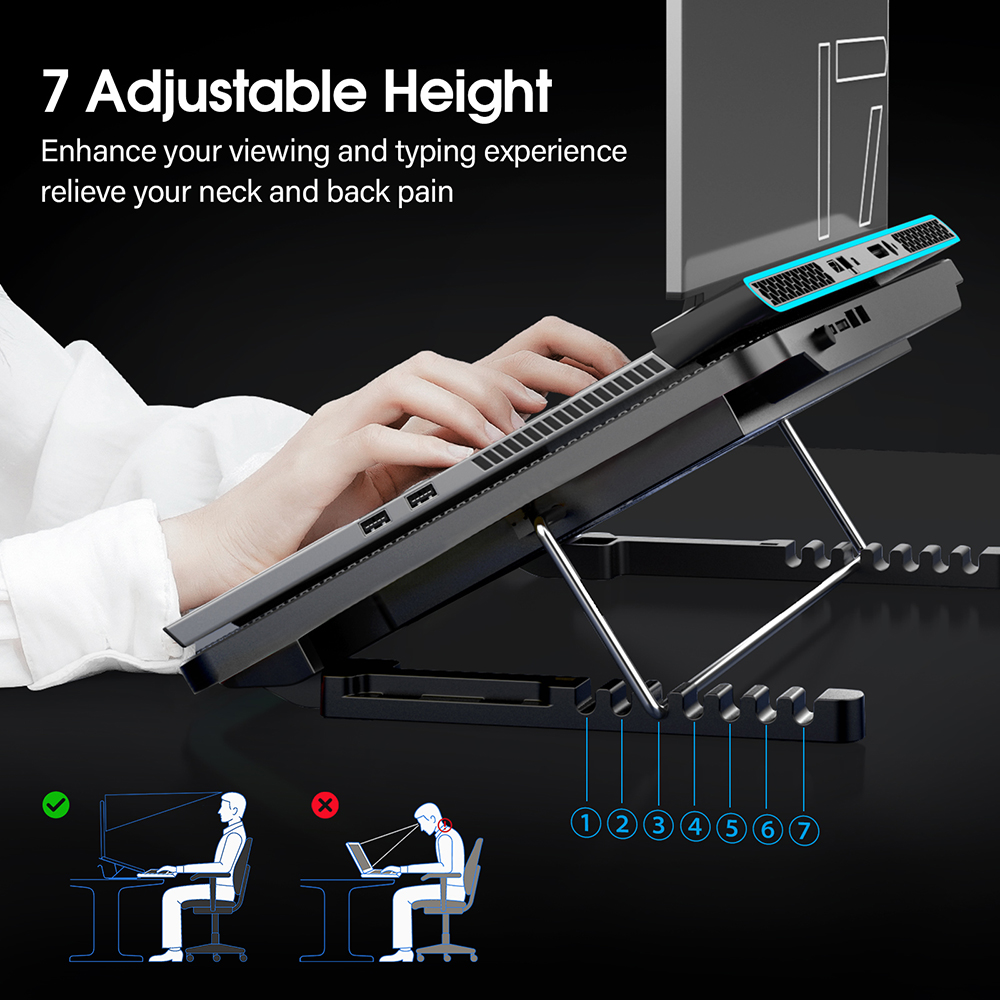 Coolcold 15.6-17.3inch Laptop  - مراجعة Laptop Accessories Cooling Pad وسعره