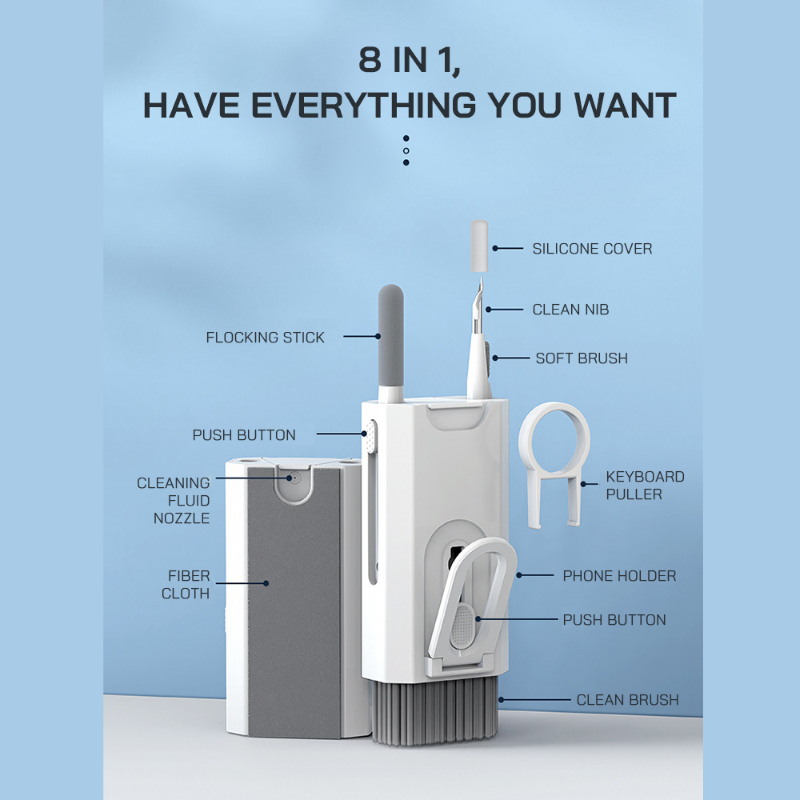 8 In 1 Cleaning Kit Keyboard C - مراجعة Screen Cleaning Kit وسعره