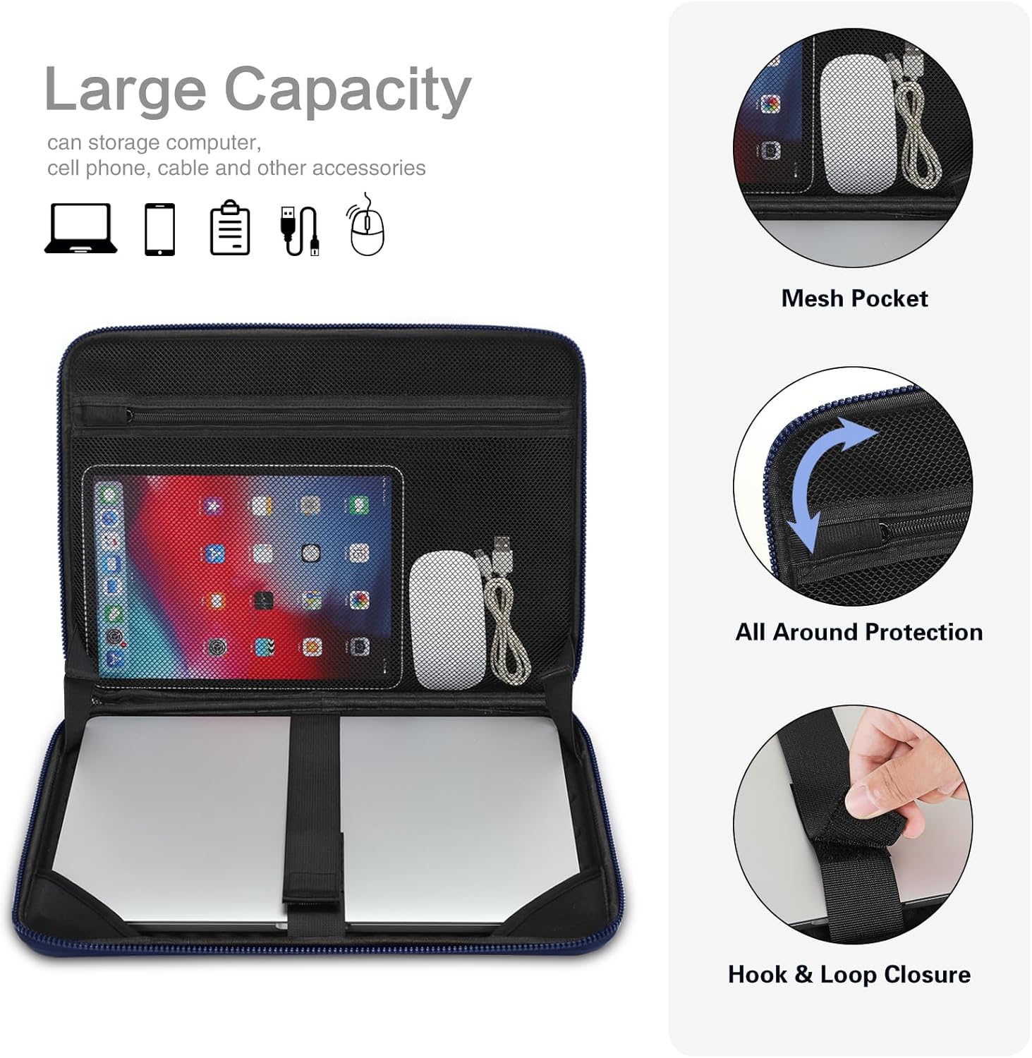 13 14 15.6 17 inch Laptop Slee - مراجعة Laptop Accessories Sleeve وسعره