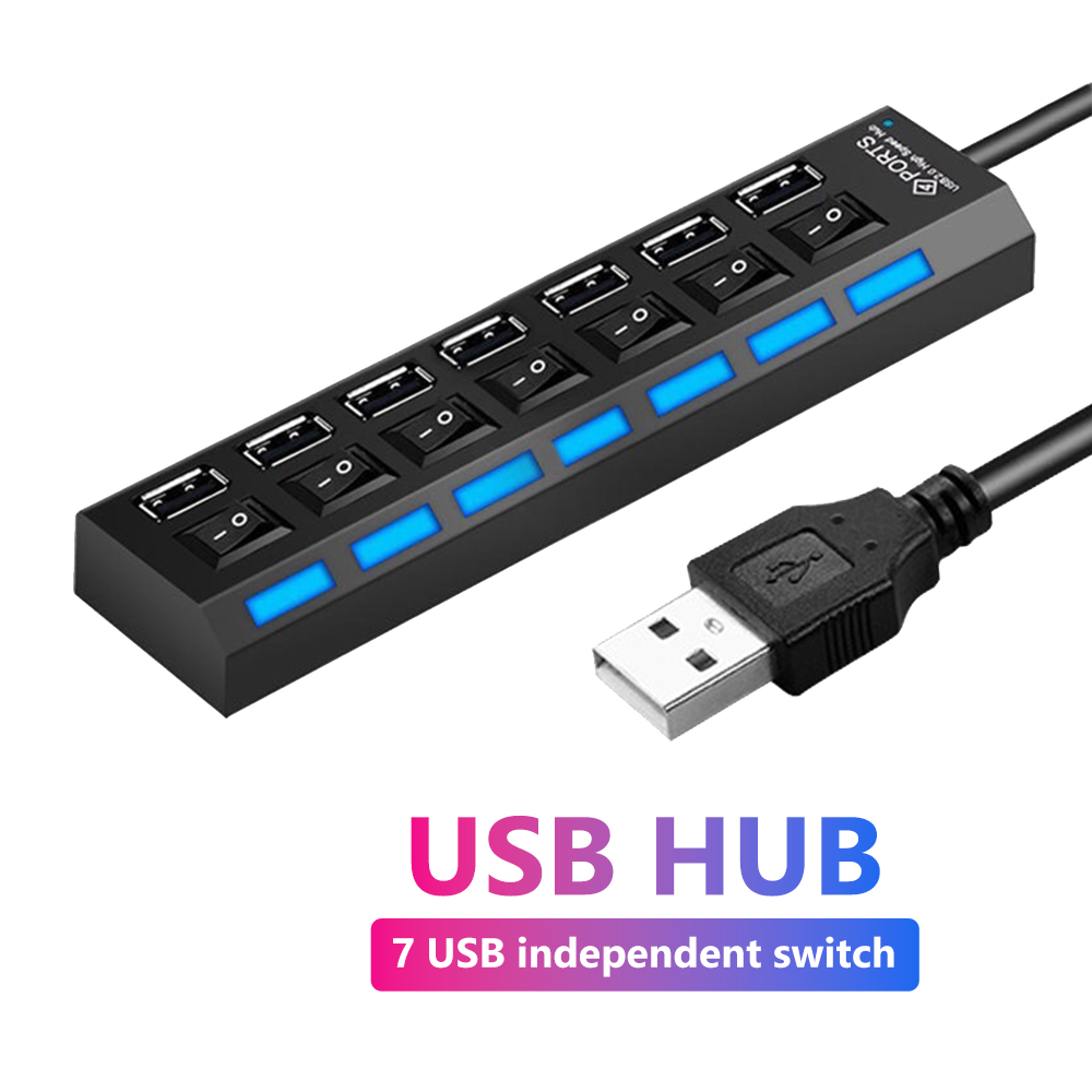 USB 2.0 Hub Multi USB Splitter - مراجعة Laptop Accessories Hub وسعره