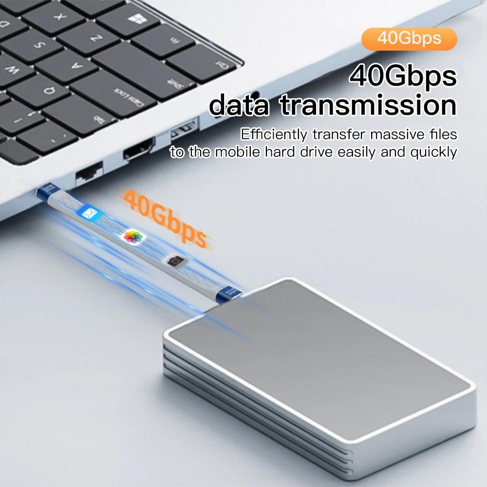 240W USB 4.0 Data Cable Flat S - مراجعة Laptop Accessories Design وسعره