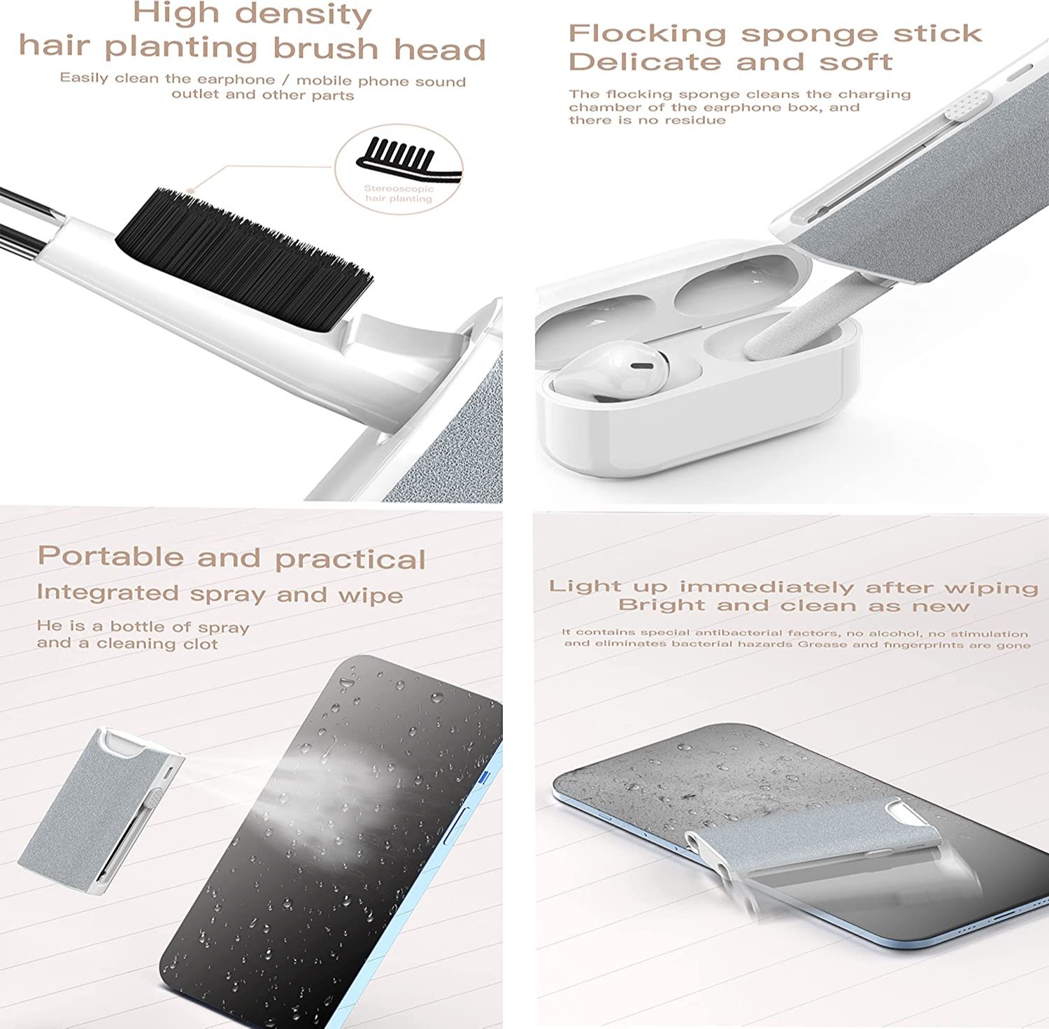 5 in 1 Earphone Cleaner Brush  - مراجعة Screen Cleaning Kit وسعره