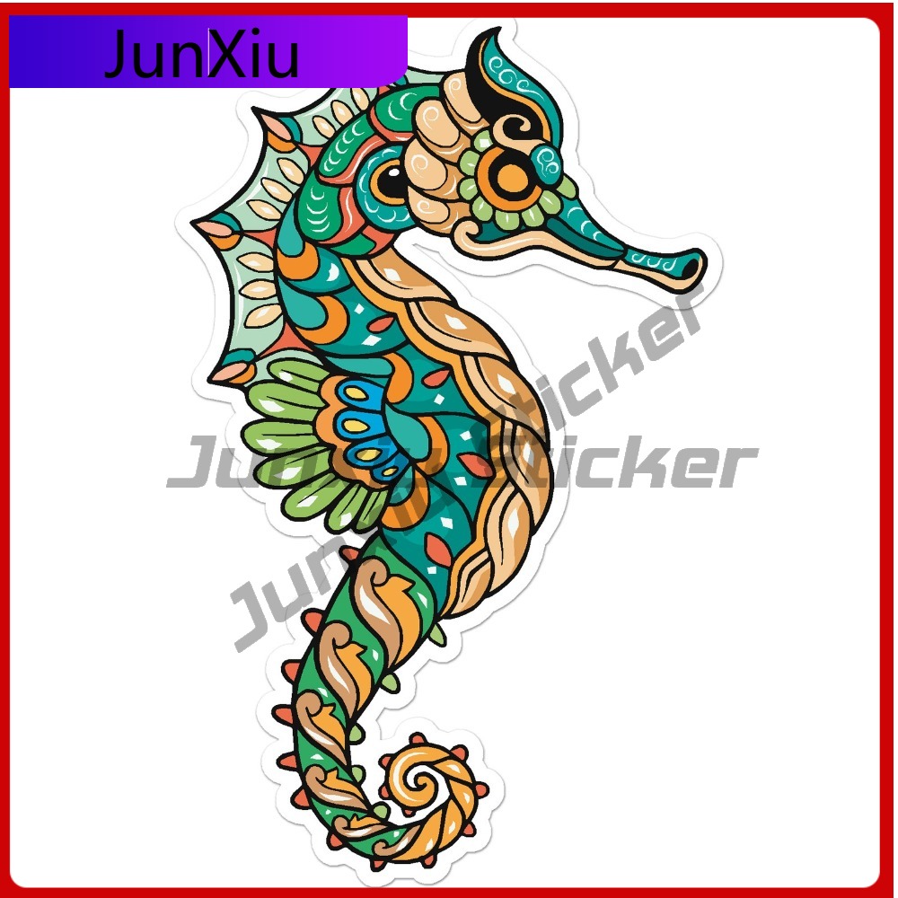 Colorful Seahorse Design Funny - مراجعة Laptop Accessories Design وسعره