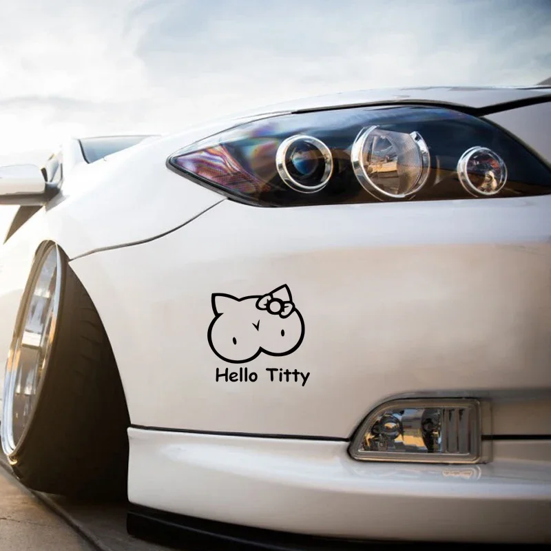 Cute kitten design car window  - مراجعة Laptop Accessories Design وسعره