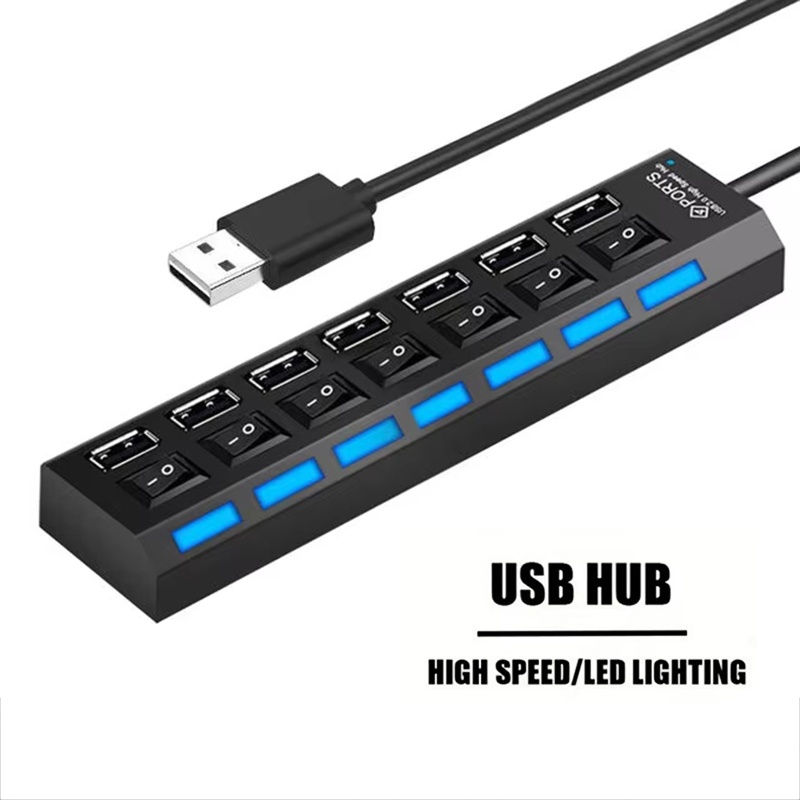 7 Port USB 2.0 Hub Splitter Fo - مراجعة Laptop Accessories Hub وسعره