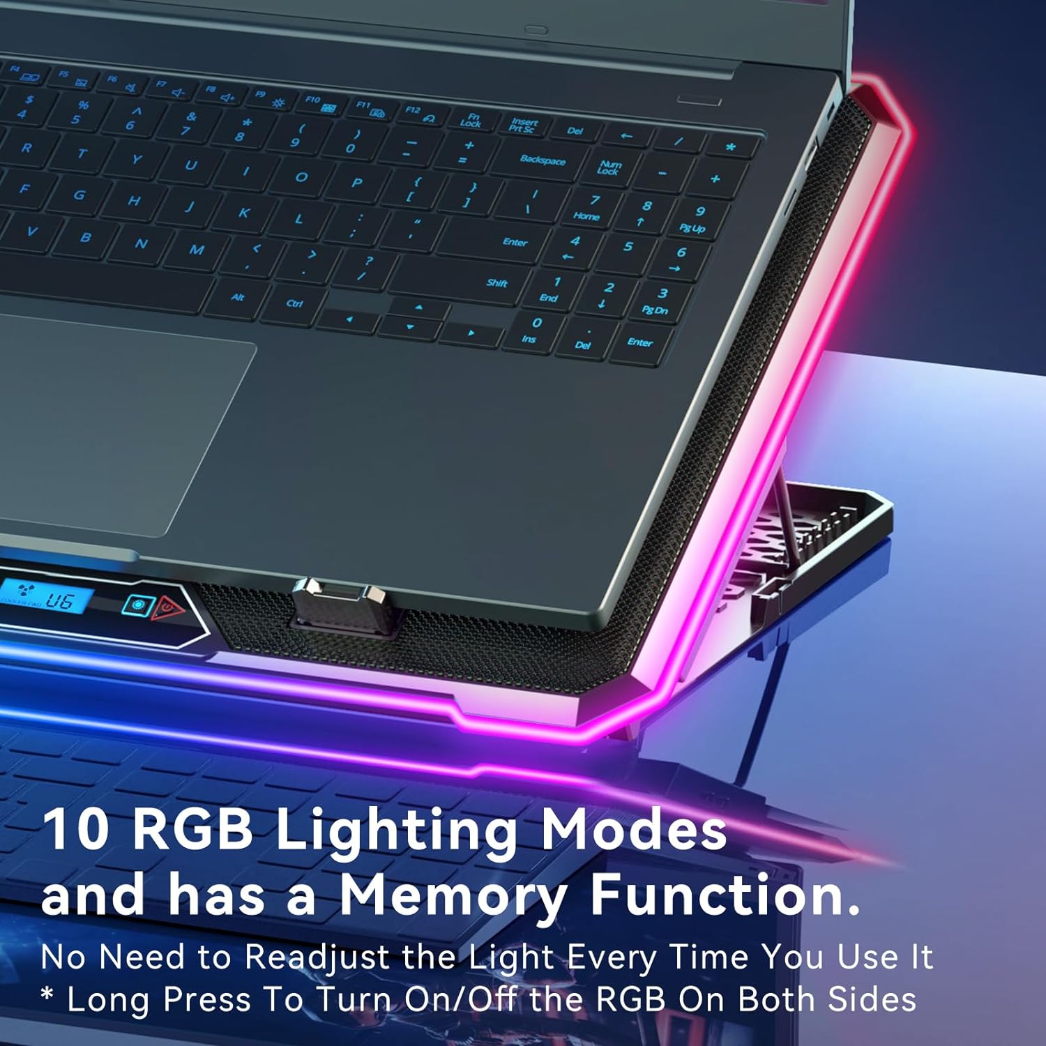 RGB Laptop Cooling Pad Gaming  - مراجعة Laptop Accessories Cooling Pad وسعره