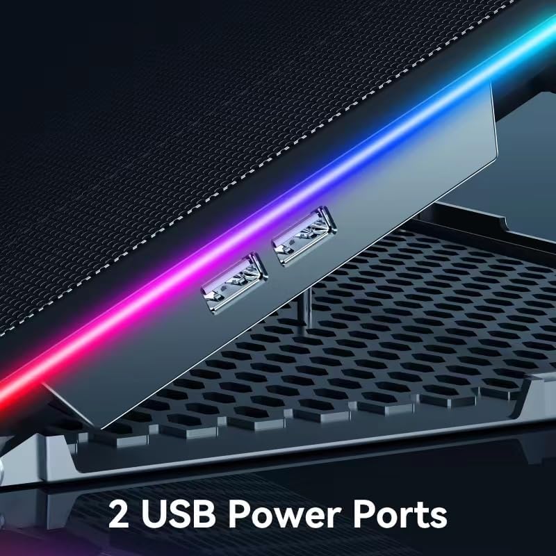 RGB Laptop Cooling Pad Gaming  - مراجعة Laptop Accessories Cooling Pad وسعره