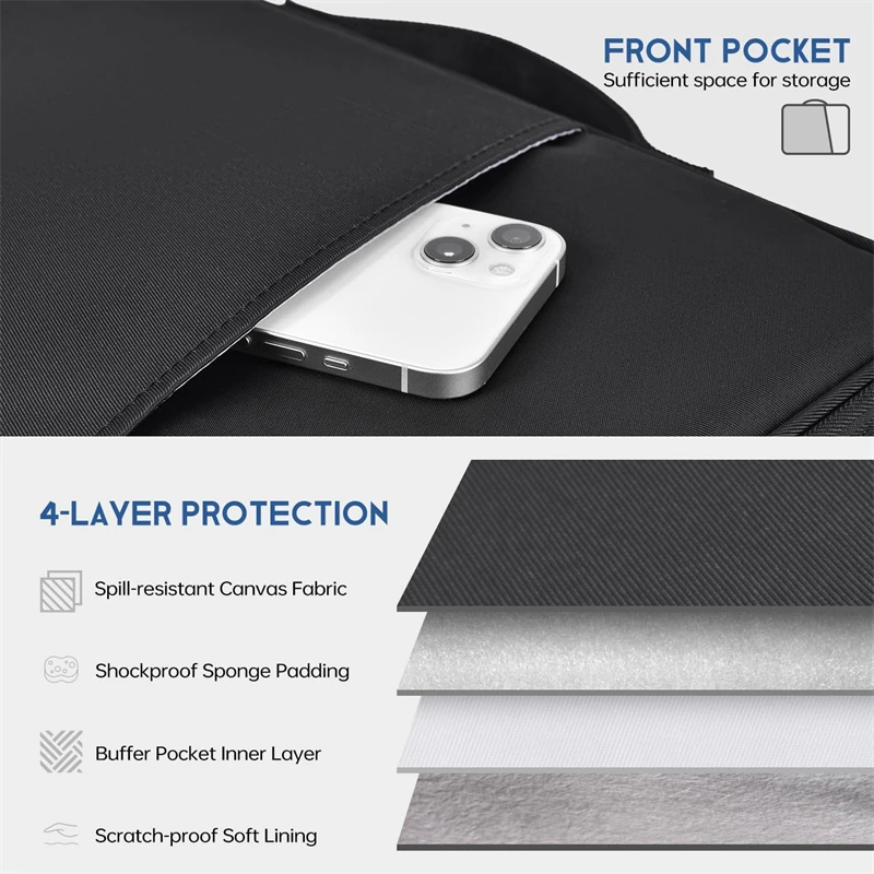 Waterproof Shockproof Handle B - مراجعة Laptop Accessories Sleeve وسعره