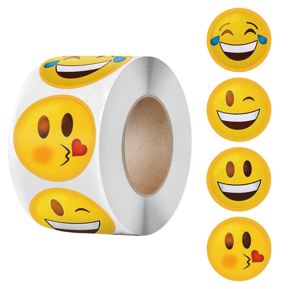 500Pcs Per Roll Cute Funny Smi - مراجعة Laptop Accessories Design وسعره