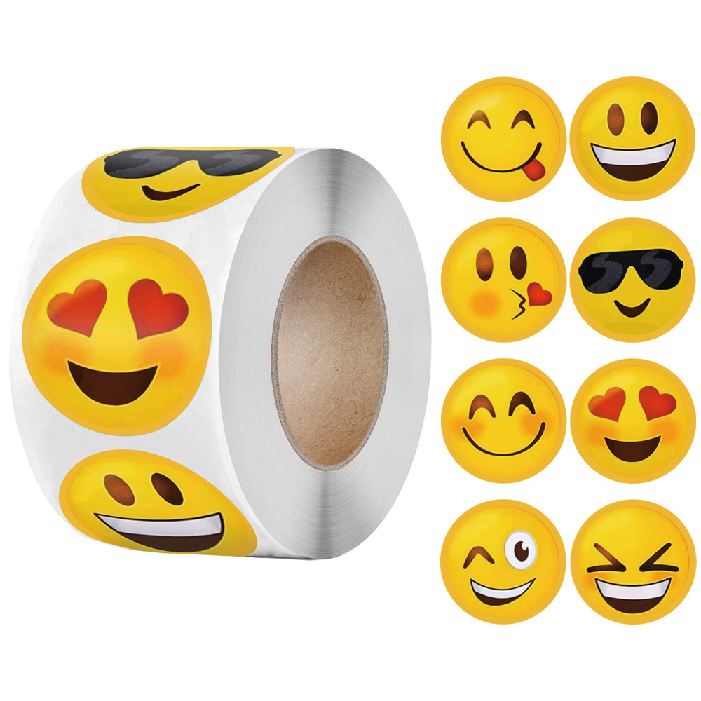 500Pcs Per Roll Cute Funny Smi - مراجعة Laptop Accessories Design وسعره