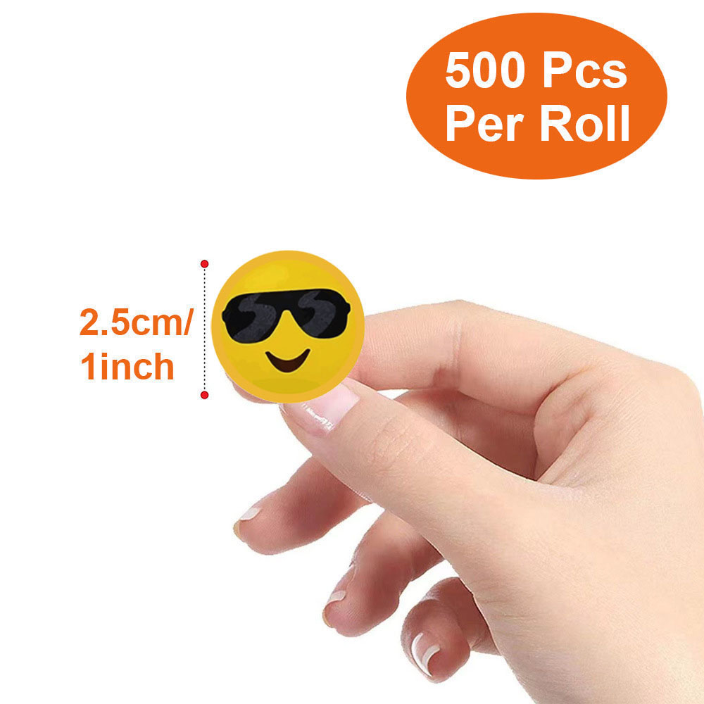 500Pcs Per Roll Cute Funny Smi - مراجعة Laptop Accessories Design وسعره