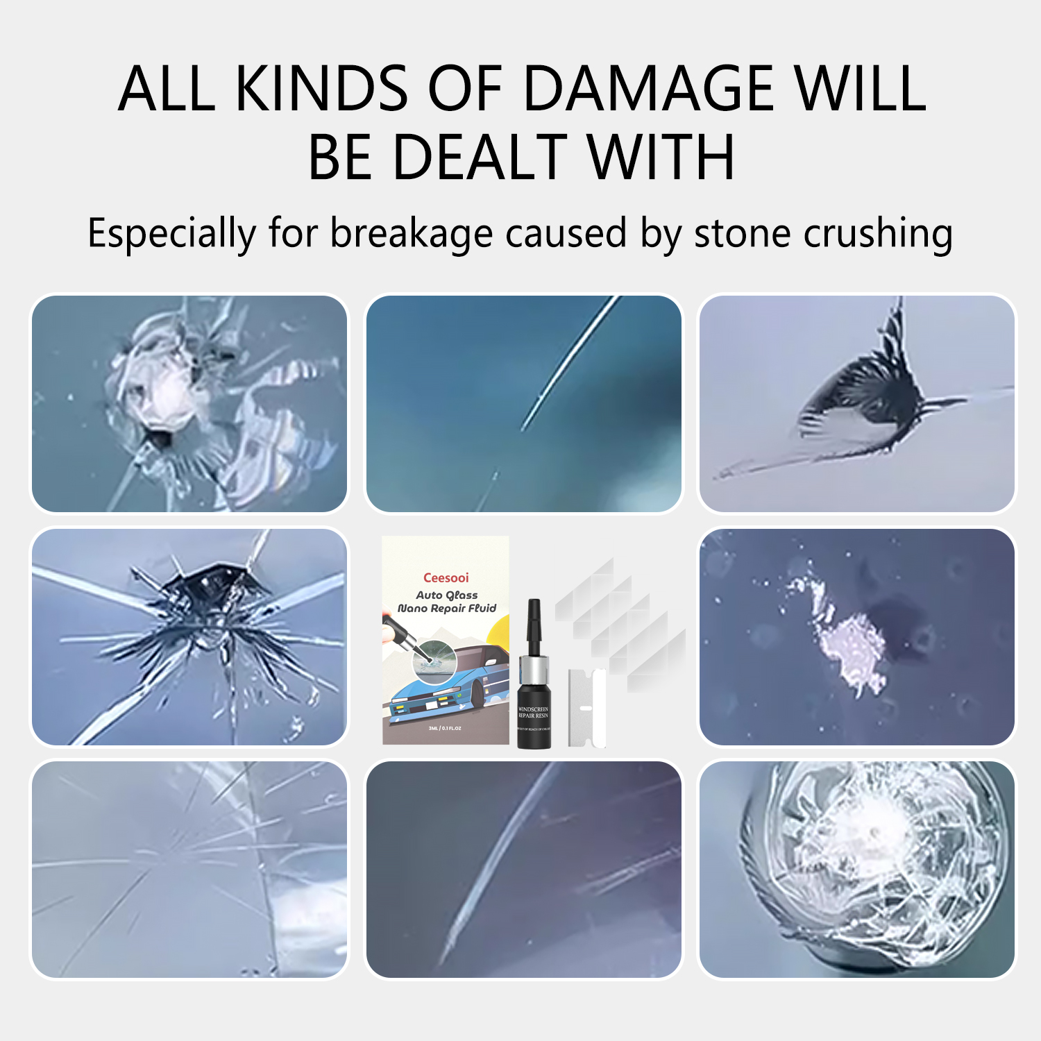 Windshield Car Crack Repair Ki - مراجعة Screen Cleaning Kit وسعره