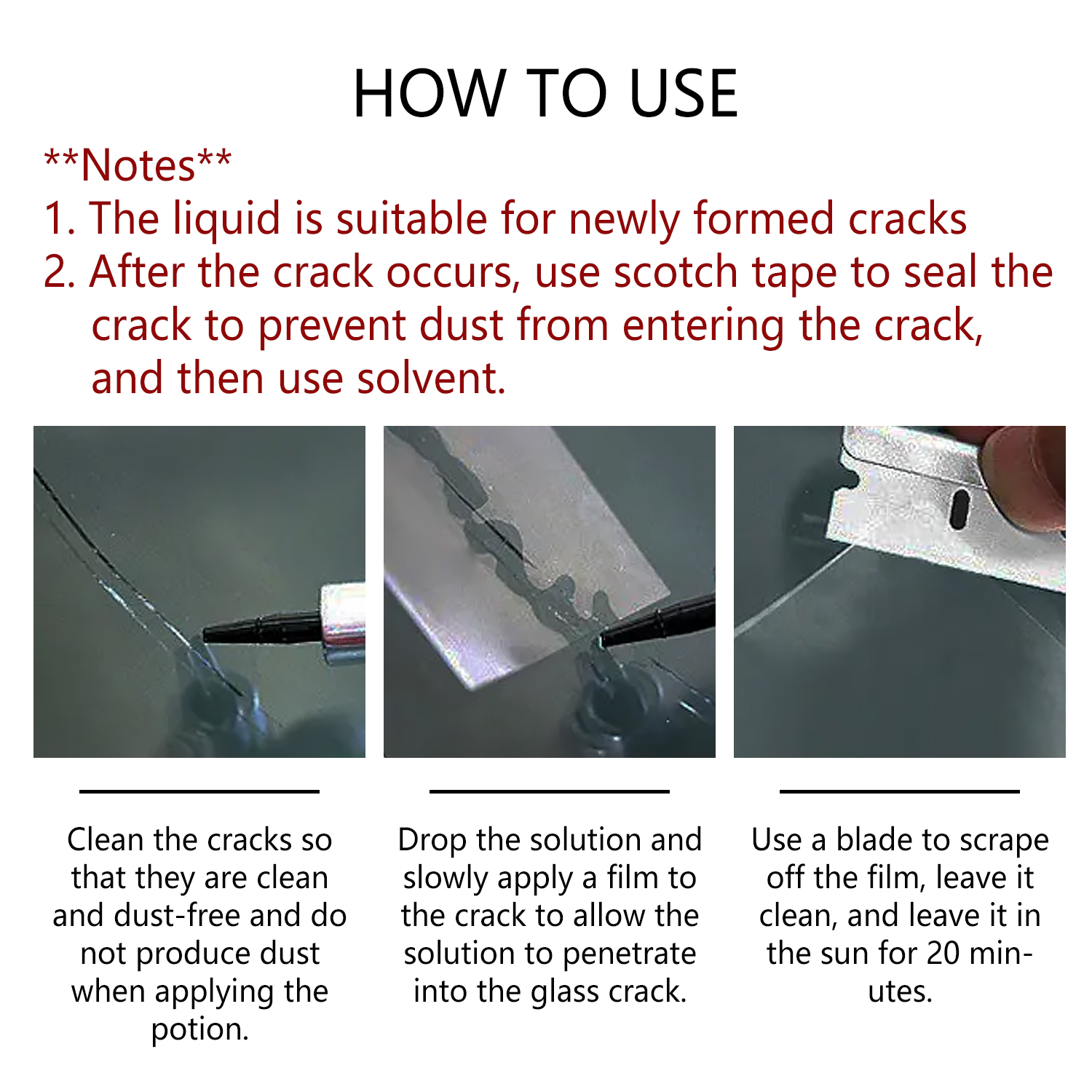 Windshield Car Crack Repair Ki - مراجعة Screen Cleaning Kit وسعره