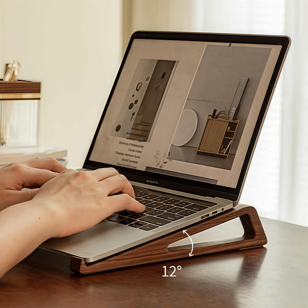 Portable Foldable Wooden Lapto - مراجعة Laptop Accessories Design وسعره