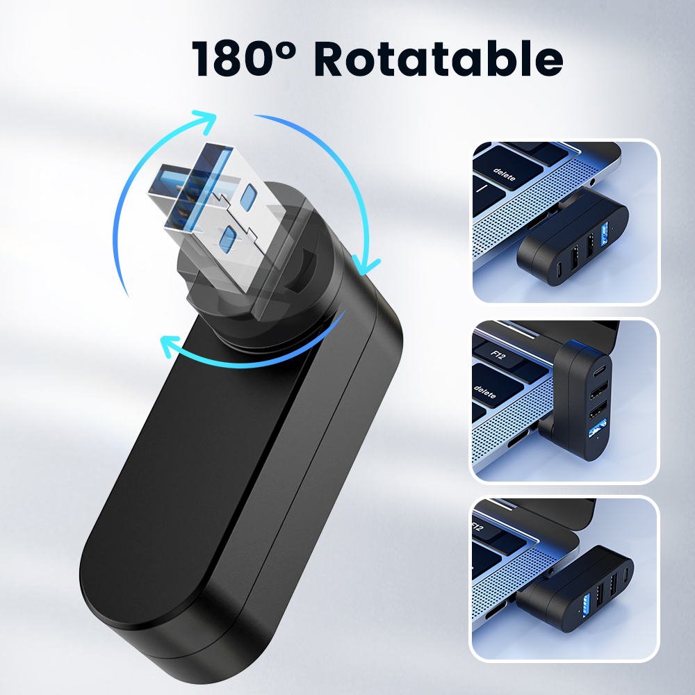 4 Port Multi USB 2.0 HUB Mini  - مراجعة Laptop Accessories Hub وسعره