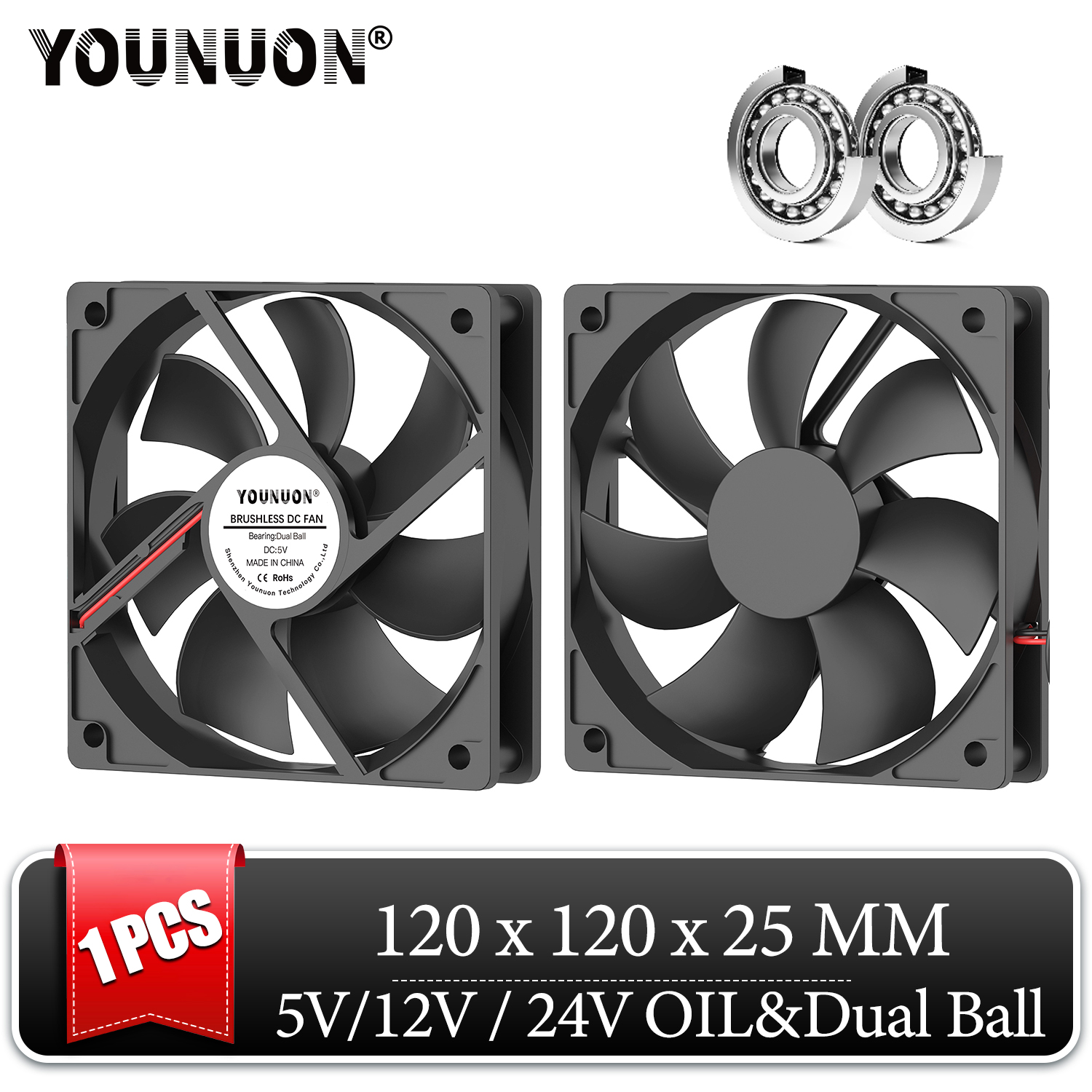 DC 5V 12V 24V 120mm Cooling Fa - مراجعة Laptop Accessories Computer وسعره