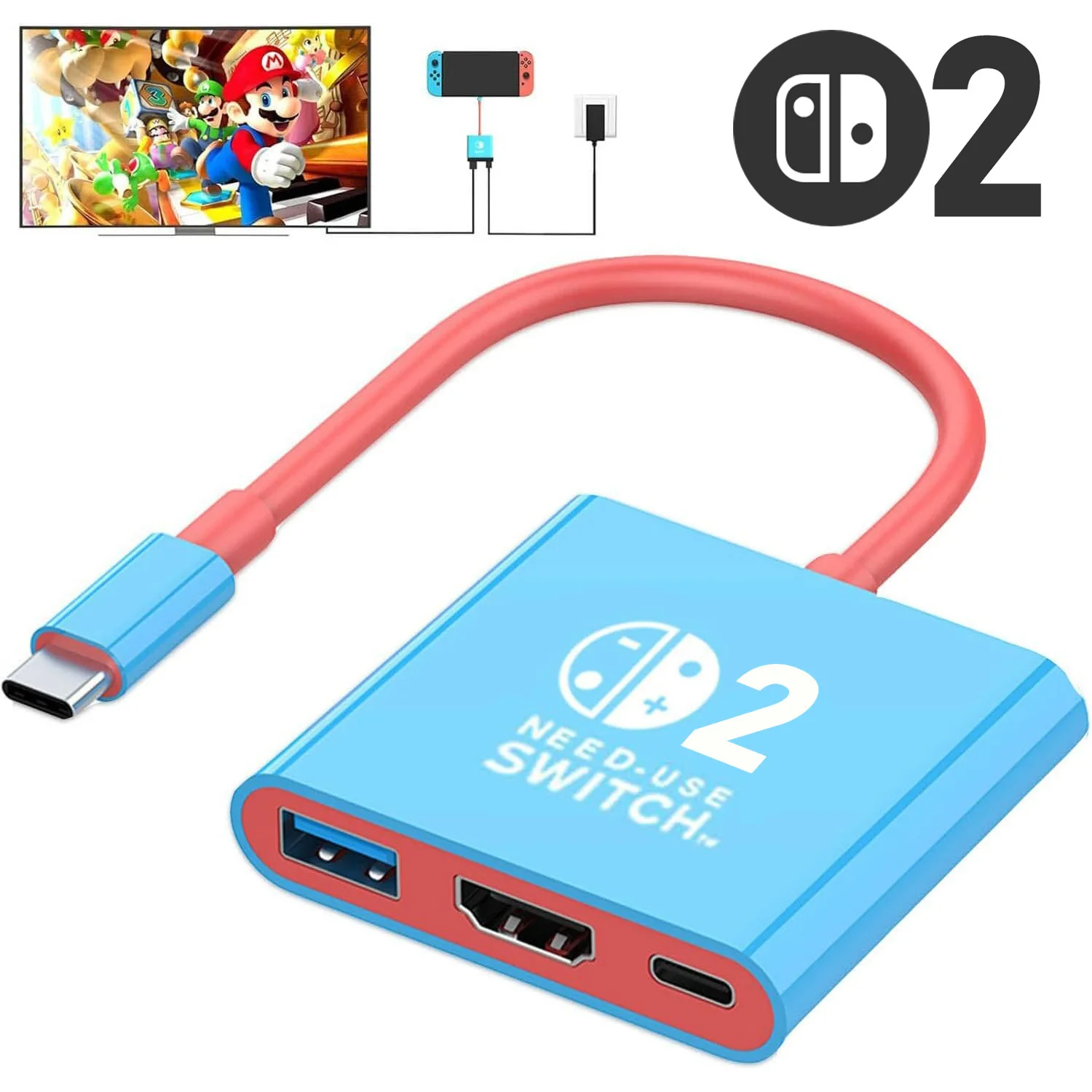 Switch 2 Dock HDMI 4K USB 3.0  - مراجعة Laptop Accessories Hub وسعره