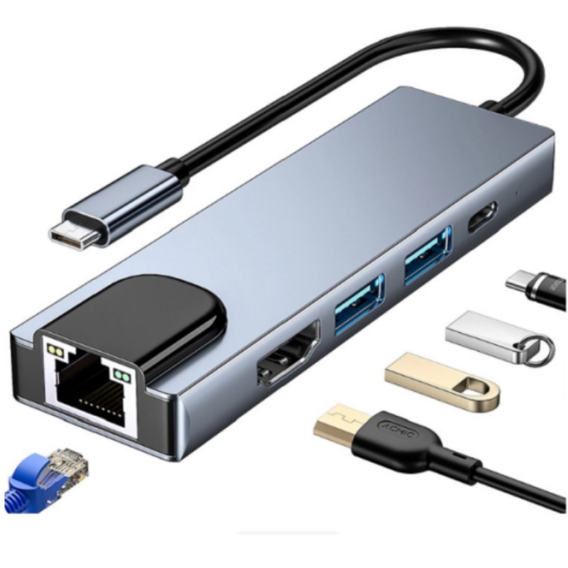 Type-C 5-in-1 Multifunctional  - مراجعة Laptop Accessories Hub وسعره