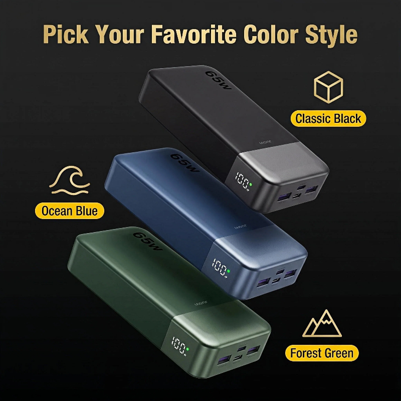 JUOVI 20000mAh Power Bank 65W  - مراجعة Laptop Accessories Design وسعره