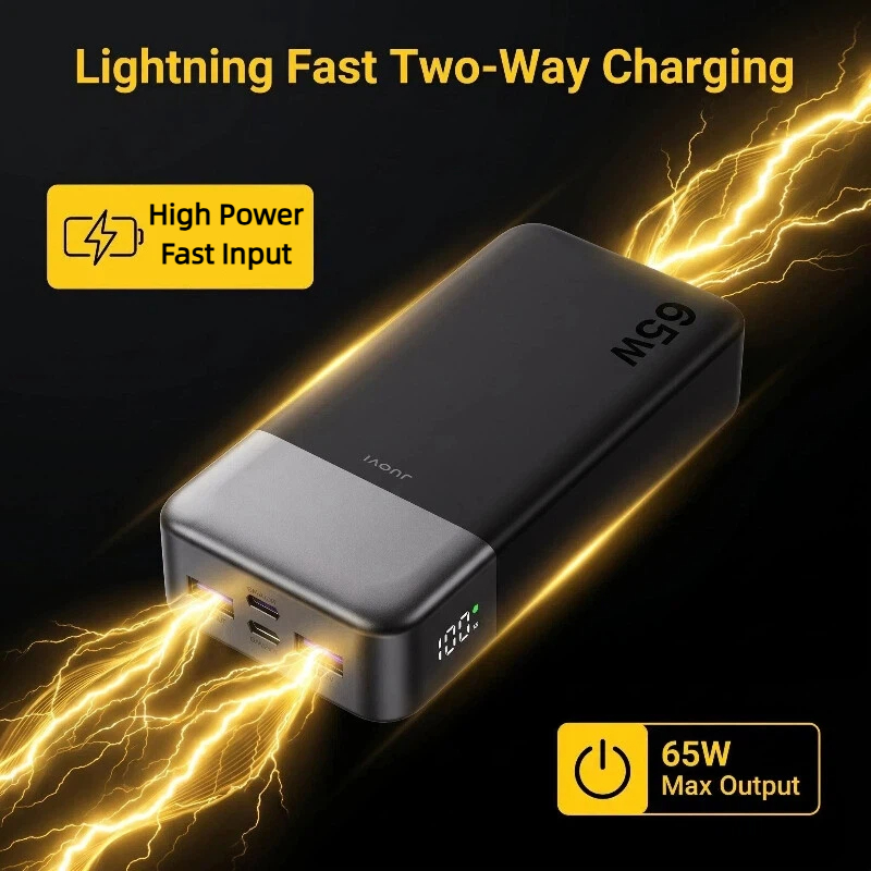 JUOVI 20000mAh Power Bank 65W  - مراجعة Laptop Accessories Design وسعره